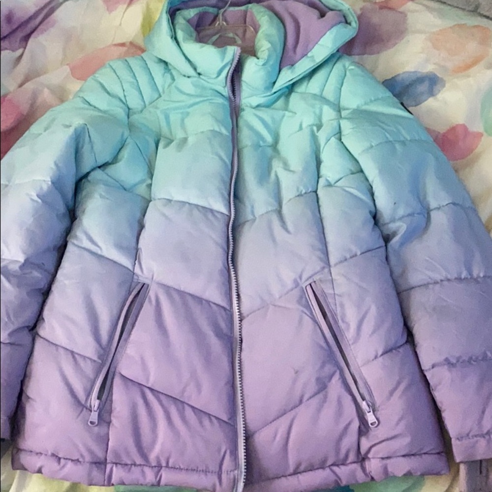 Justice Ombré Puffer Winter Coat
